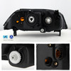 Fit 04-06 Acura MDX Replacement Black Projector Headlights Headlamps L+R