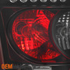 Fit 2005-2007 Chrysler 300 Replacement LH + RH Black Smoke LED Tail Lights Lamps