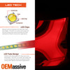 For 2004-2008 Acura TSX LED Light Tube Tail Lights Pair Housing [Red Clear Lens]
