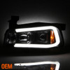 [Halogen] Fits 2006-2010 Dodge Charger Sedan Black DRL LED Projector Headlights