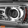 Fits 2011-2014 Charger Halogen Chrome LED Light Tube/Trip Projector Headlights