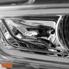 Fits 2011-2014 Charger Halogen Chrome LED Light Tube/Trip Projector Headlights