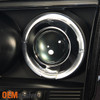 Fits 06-10 Charger Halo Projector Black Headlights + Full LED Fog Lamps W/Switch