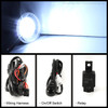 Fits 06-10 Charger Halo Projector Black Headlights + Full LED Fog Lamps W/Switch