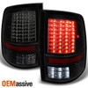 Fit 09-18 RAM Pickup Reverse Turn Signal Black Smoke *Full LED* Tail Lights Lamp
