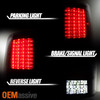 Fit 09-18 RAM Pickup Reverse Turn Signal Black Smoke *Full LED* Tail Lights Lamp
