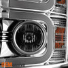 Fits Smoked 15-19 Chevy Silverado 2500HD/ 3500 HD LED Tube Projector Headlights