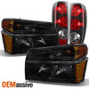 Fit 2004-2012 Chevy Colorado / GMC Canyon Black Smoke Headlights & Tail Lights