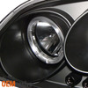 Fits 07-10 G5 05-10 Cobalt 05-06 Pursuit Black Bezel Halo Projector Headlights