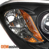 Fits 07-10 G5 05-10 Cobalt 05-06 Pursuit Black Bezel Halo Projector Headlights