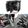 For 07-13 Silverado Black Halo LED Projector Headlights + Red Smoked Tail Lights