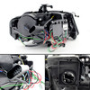 Fits 2009-2012 Audi A4 4Door Black DRL [HID Style] LED Tube Projector Headlights