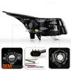 Fits Black 2011-2016 Chevy Cruze DRL Daylight LED Strip Projector Headlights