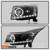 Fits Black 2011-2016 Chevy Cruze DRL Daylight LED Strip Projector Headlights