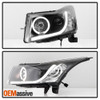 Fits 11-16 Chevy Cruze Black DRL LED Projector Headlights Light Bulbs Included