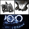 Fits 07-14 Suburban Avalanche Tahoe CCFL Halo Projector LED Black Headlights Set