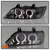 Fits Smoke 96-02 BMW Z3 Roadster M Coupe Dual Halo Projector LED Headlights Lamp
