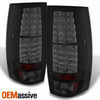 For 07-14 Tahoe Suburban Halo Projector Headlights+ LED Tail Light [Black Smoke]
