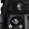 Fits 2007-2013 Chevy Silverado Dual DRL LED Tube Black Projector Headlights