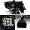 HID Xeon Fit 06-08 BMW E90 3-Series Sedan Black 3D LED Halo Projector Headlights