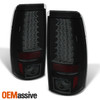 For 03-06 Silverado LED Projector Headlight + Bumper Lamp & Tail Light - Smoke