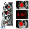 For 03-06 Silverado Halo Projector Headlight+Bumper Lamp+Tail Light[Black Smoke]