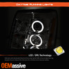 HID Type Fits 03-06 Escalade Halo Projector Chrome DRL Daylight LED Headlights