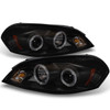 Fits 06-16 Impala 06-07 Monte Carlo Black Smoked Halo Projector Headlights