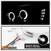 Fits Black 04-08 Chevy Malibu Halo Projector LED Headlights Lamps Left+Right