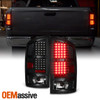 Fit 2002 2003 2004 2005 2006 Ram L+R Black LED Taillights Tail Lamps