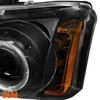 Fits 2003-2006 Chevy Silverado Black LED Halo Head Lights + DRL Signal Lights
