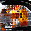 Fits 1996-1999 Audi A4 DRL LED Strip Projector Headlights (R8 Style) Black
