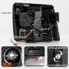 Fits 2002-06 Escalade HID Model Halo Projector Black DRL Daylight LED Headlights