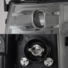 Fits 2007-2013 Chevy Silverado Dual DRL LED Tube Smoked Projector Headlights