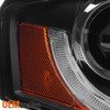 Fit 2009-2012 Audi A4 B8 A4-Quattro Sedan Black LED DRL Tube Projector Headlight