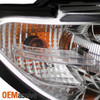 Fits 2004-2006 E46 3-Series 2Dr Coupe Dual Halo Projector Chrome Headlights Set