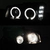 Fits Black 2003-2006 Silverado Avalanche Halo Projector Headlights +Bumper 2004
