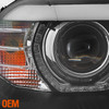 Fit 2007-2010 BMW X5 E70 [AFS HID] Black LED Halo DRL Projector Headlights LH+RH