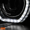 Fit 2007-2010 BMW X5 E70 [AFS HID] Black LED Halo DRL Projector Headlights LH+RH