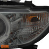 Fits 04-06 BMW E46 3-Series 2Dr Coupe Smoke Halo LED Projector Headlights