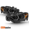 Fits [F32 DRL] 2012-15 BMW F30 3-Series Sedan Black LED DRL Projector Headlights