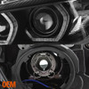 Fits [F32 DRL] 2012-15 BMW F30 3-Series Sedan Black LED DRL Projector Headlights