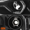 Fits [F32 DRL] 2012-15 BMW F30 3-Series Sedan Black LED DRL Projector Headlights