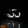 Fits [F32 DRL] 2012-15 BMW F30 3-Series Sedan Black LED DRL Projector Headlights