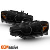 Fits 2012-2015 BMW F30 3-Series Sedan Black Smoked LED DRL Projector Headlights