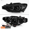Fits 2012-2015 BMW F30 3-Series Sedan Black Smoked LED DRL Projector Headlights
