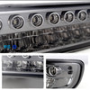 For 99-06 GMC Sierra Yukon Smoked CCFL Dual Halo DRL Headlights + Bumper Lights