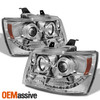 [LED Combo] For 07-14 Tahoe Suburban Halo Projector Headlights & Red Tail Lights
