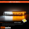 For 99-06 GMC Yukon Sierra Chrome LED DRL Projector Headlight + LED Bumper Light