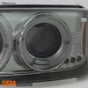 For 99-06 GMC Sierra Yukon Smoked Halo Projector Head Lights + LED Bumper Lights